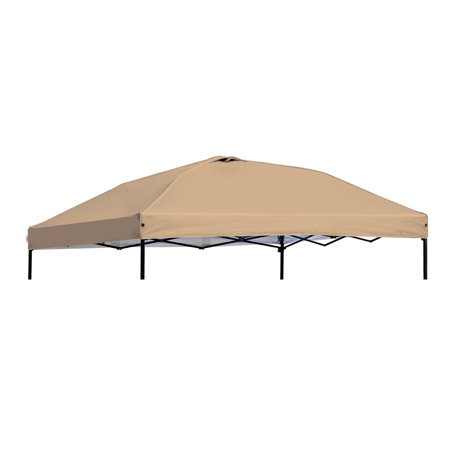 10x10 Canopy Replacement Top Cover with 2 Air Vents, Silver Coated Waterproof...