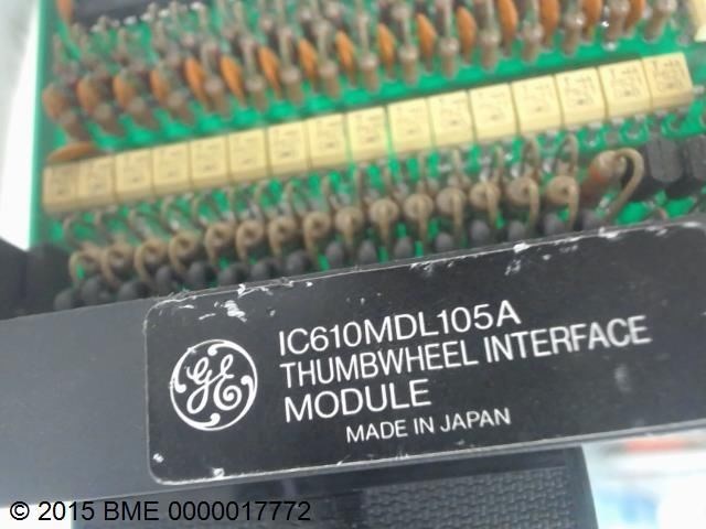 Ge Ic610Mdl105A, Thumbwheel Interface Module