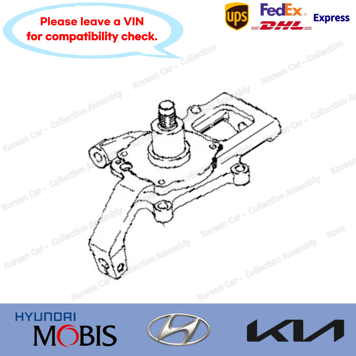 517153E350 Genuine Knuckle Left for Kia Sorento 2007-2009