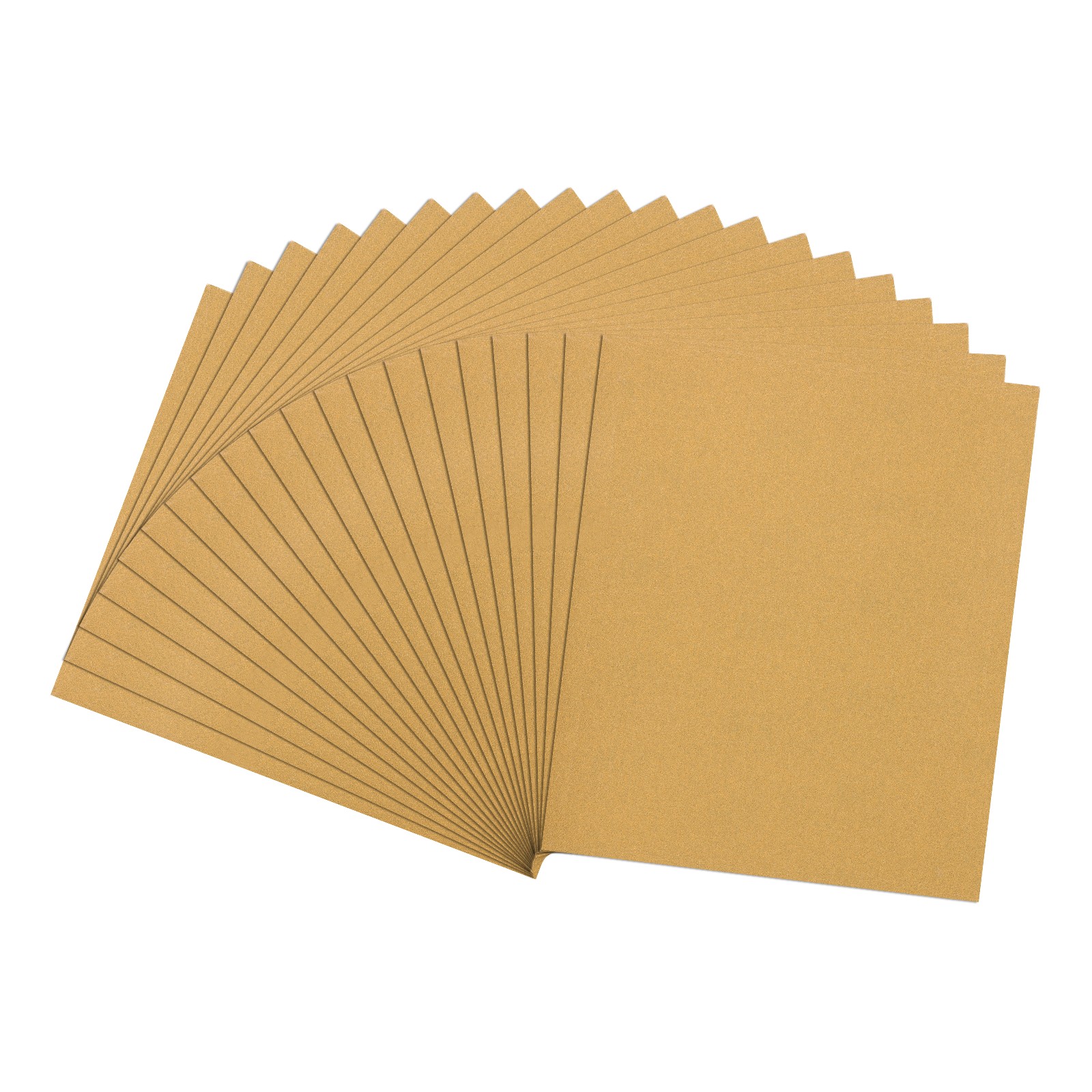 20 Pcs 180 Grit Dry Sandpapers, 9 x 11 Inch Sand Papers, Gold
