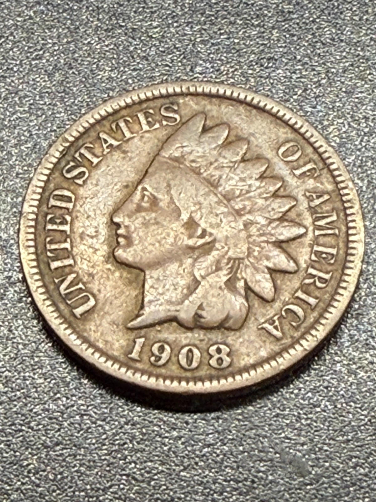 1908‑S Indian Head Cent – Key Date – VG‑8 Raw – No Dings or Scratches - 002