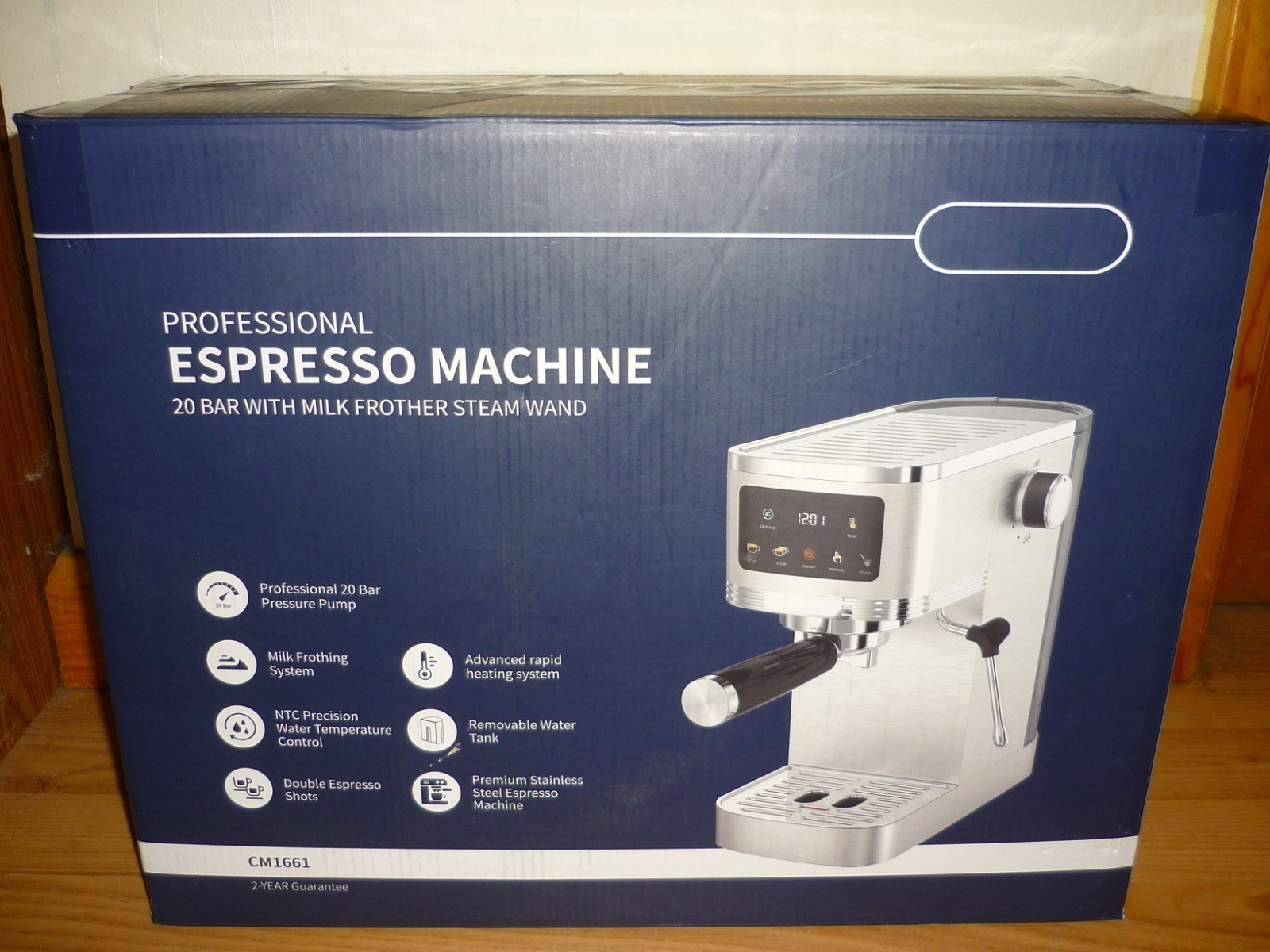 BRAND NEW PROFESSIONAL ESPRESSO MACHINE 20 BAR WITH MILK FROTHER WAND CM1661