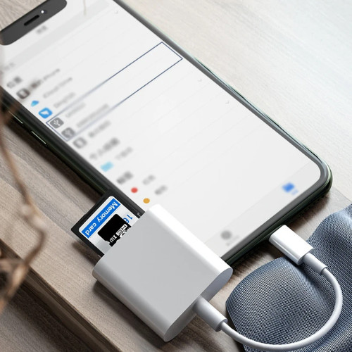 USB C SD Card Reader for Iphone 15 16/Ipad/Macbook/Mac,Type C Memory Trail Camer