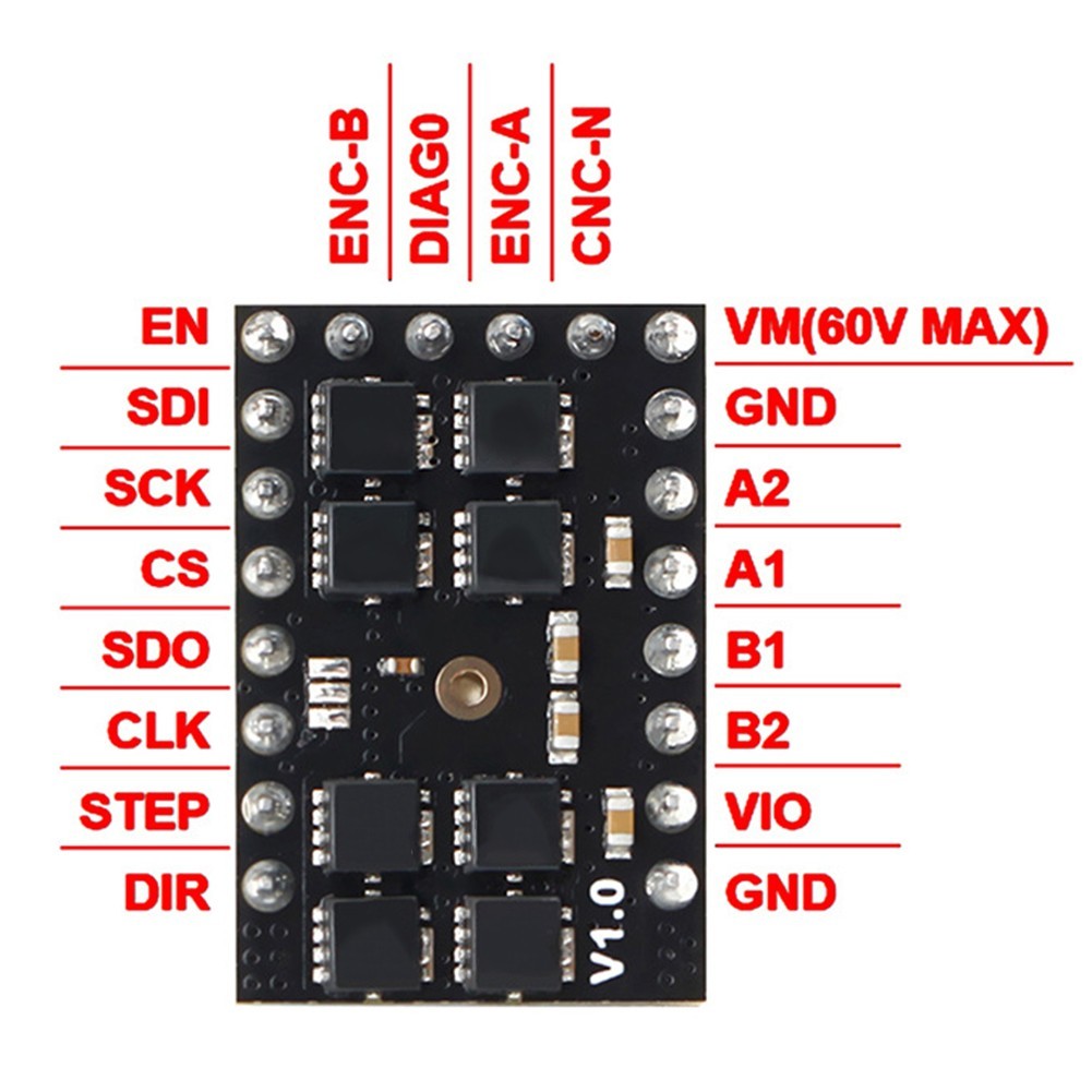 Silent Stepper Motor Driver TMC5160 for 3D Printer Accessory High Accuracy