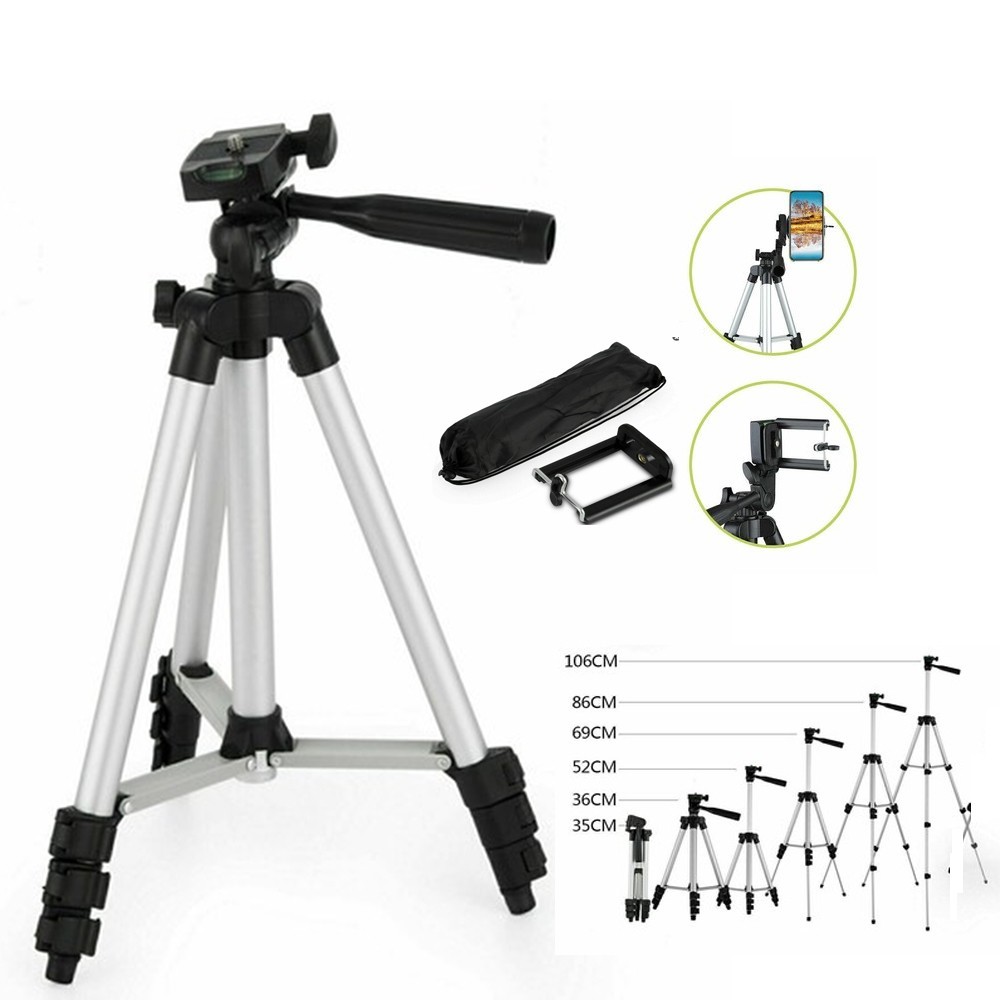 Adjustable Professional Camera Phone Holder Tripod Selfie Stand For Smartphone