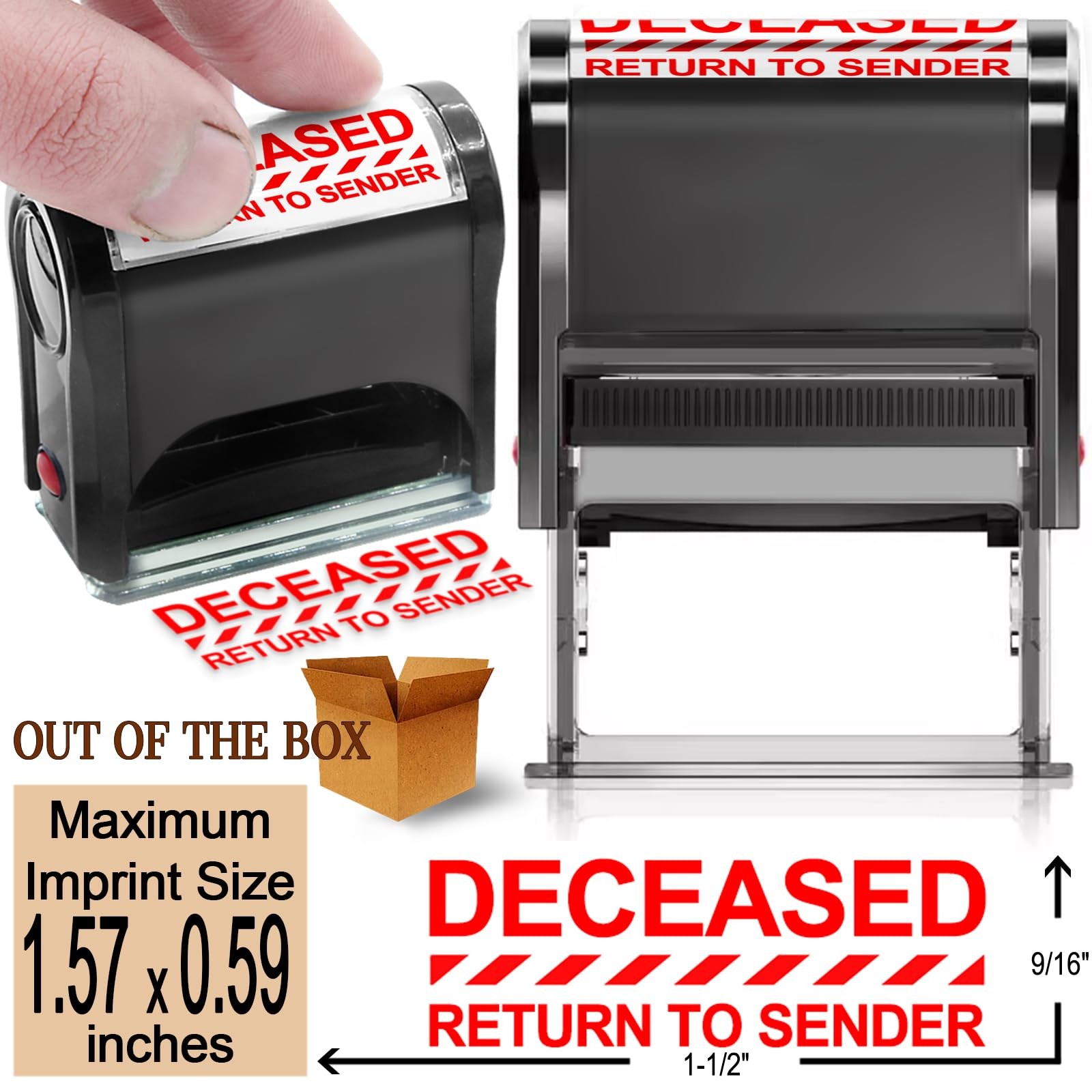Bertiveny Return to Sender Stamps Office Medium, Deceased