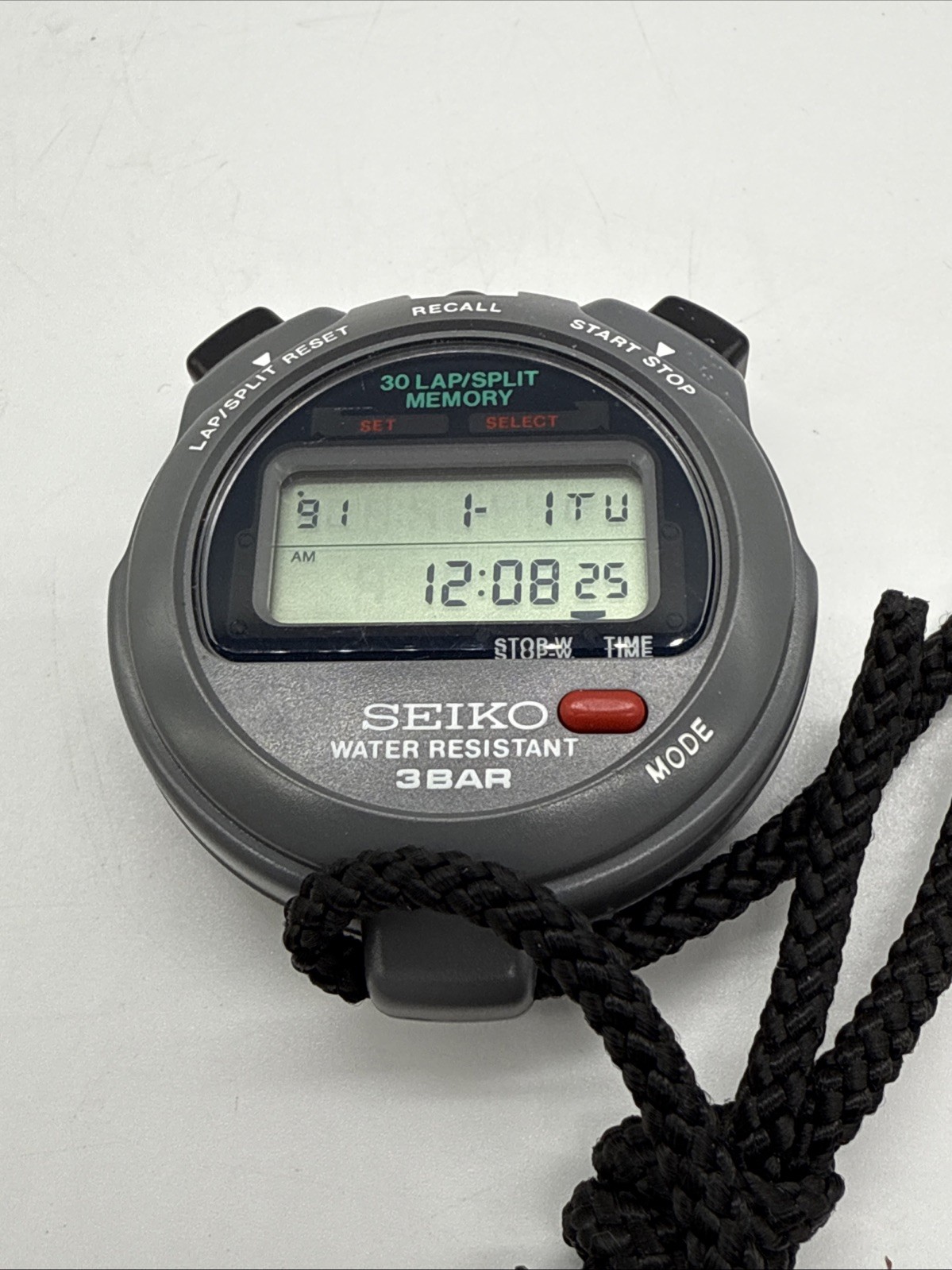SEIKO S030-4010 Professional Stopwatch Water Resistant 3 Bar Tested & Works