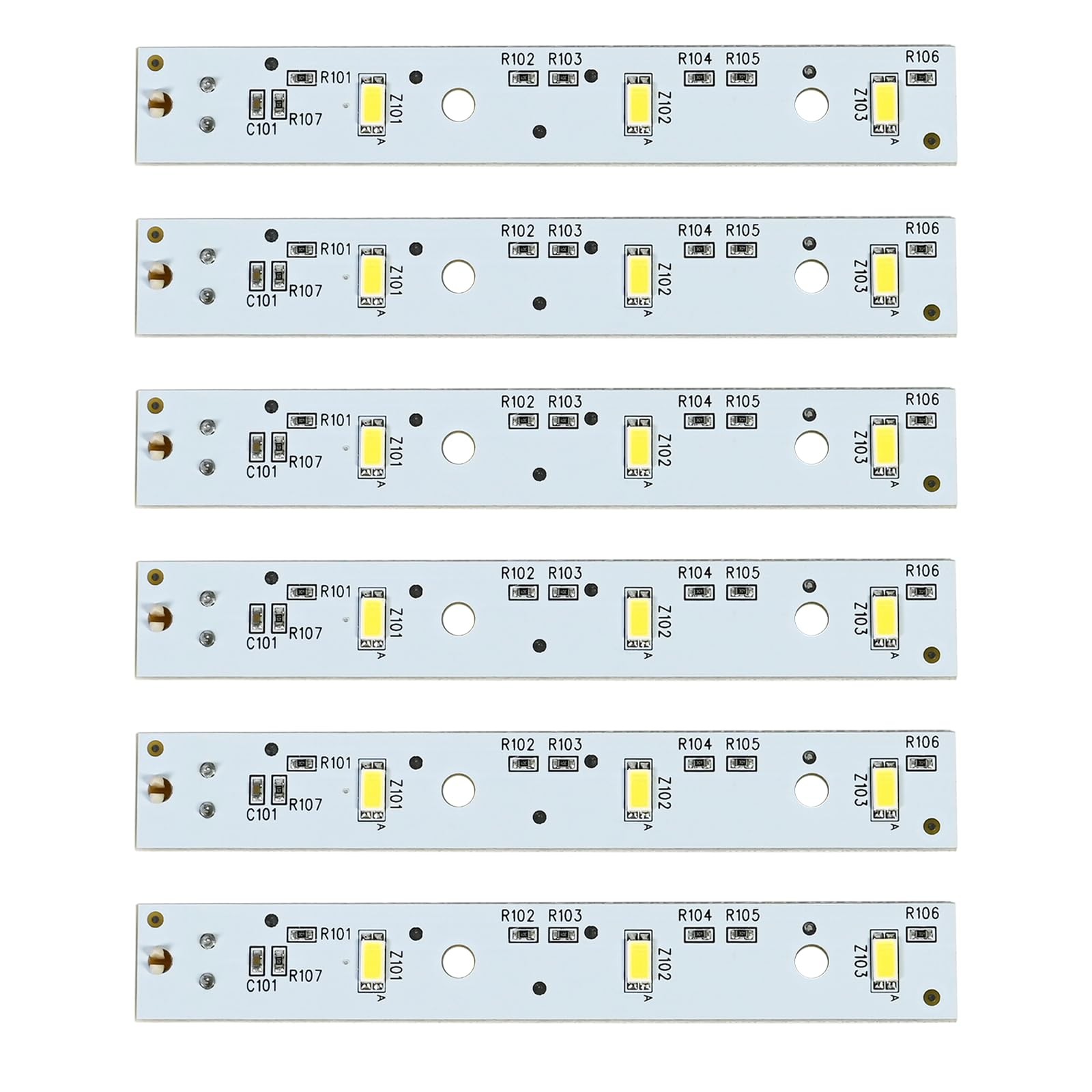6Pack WR55X26671 Refrigerator LED Light Board Replacement for Freezer &...