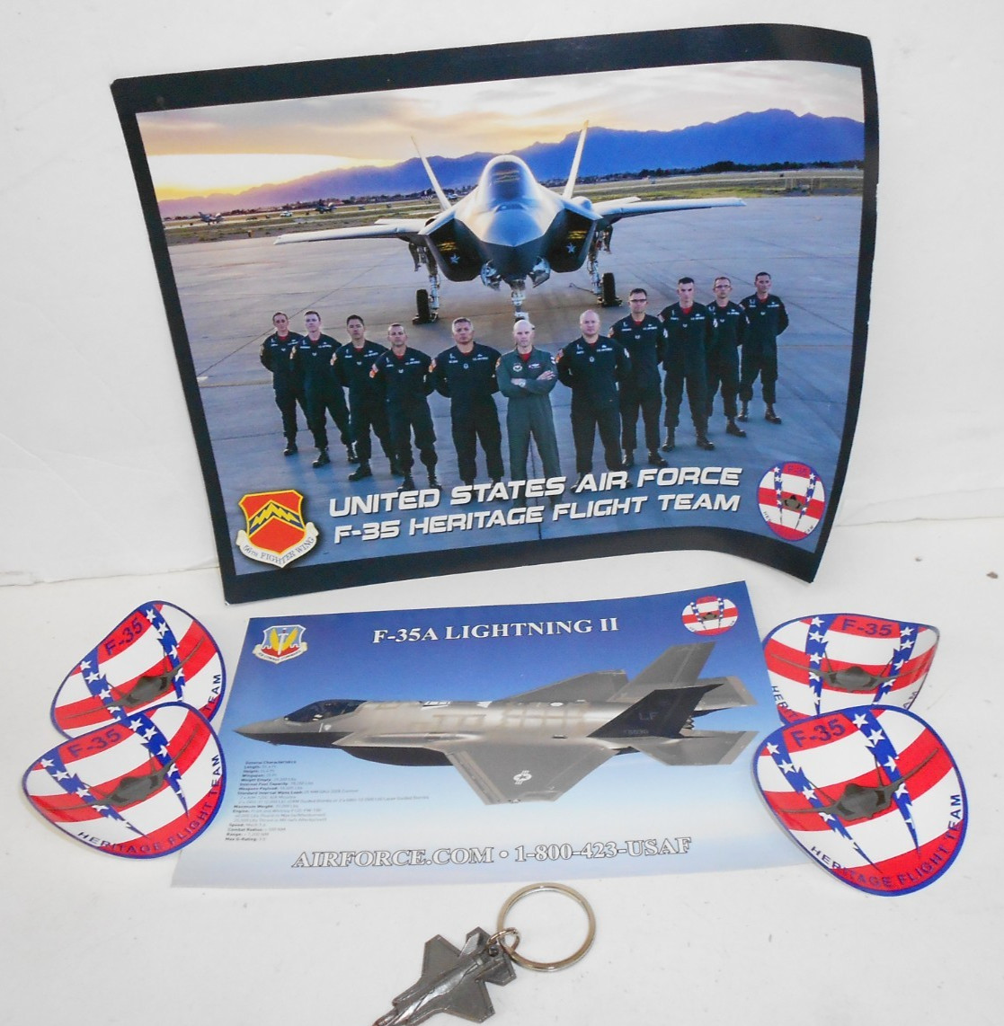 USAF LUKE AFB F-35 Lightning II Heritage Team PRESS KIT NEW Free Shipping