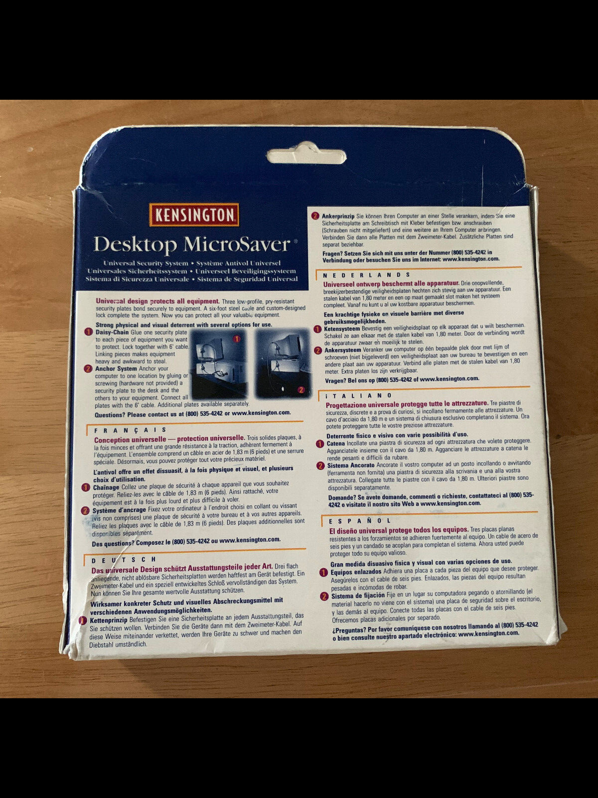 Computer Theft Security Lock Cable System Kensington Desktop MicroSaver 64162