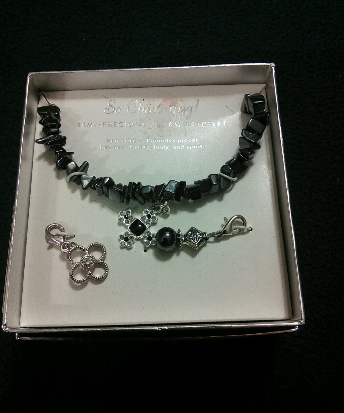 So Charming Semi-Precious Stone Charm Bracelet