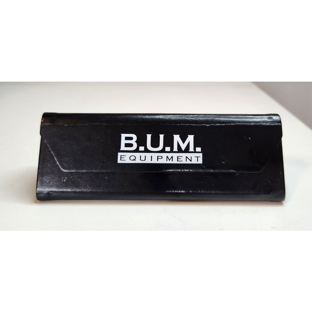 B.U.M. Equipment Folding Hard Black Eyeglass Case Vtg 90's