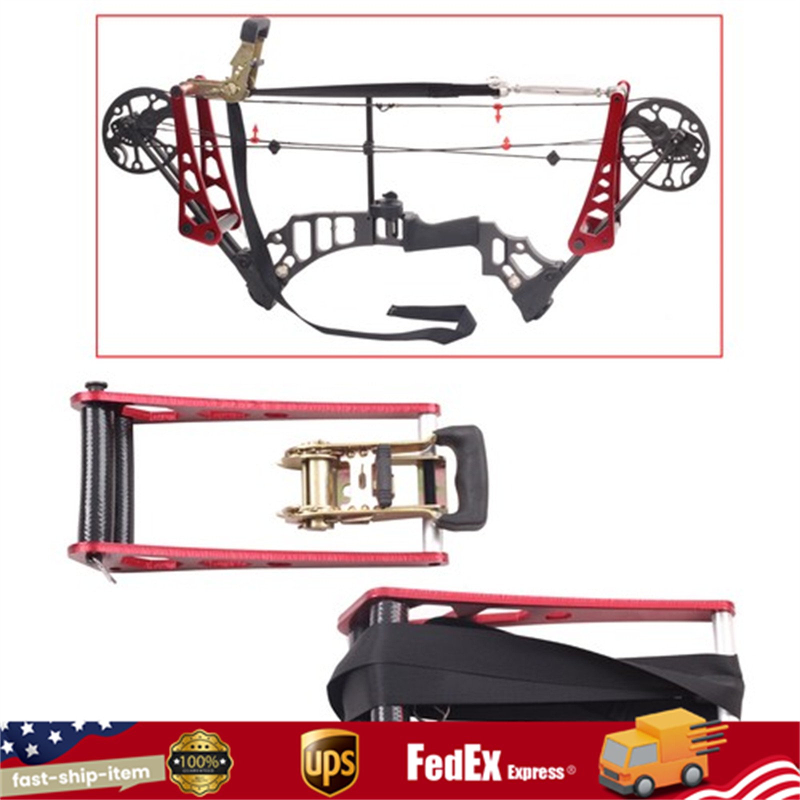Compound Bow Press Ratchet-Loc Archery Bow Opener Accessories Aluminum Alloy NEW