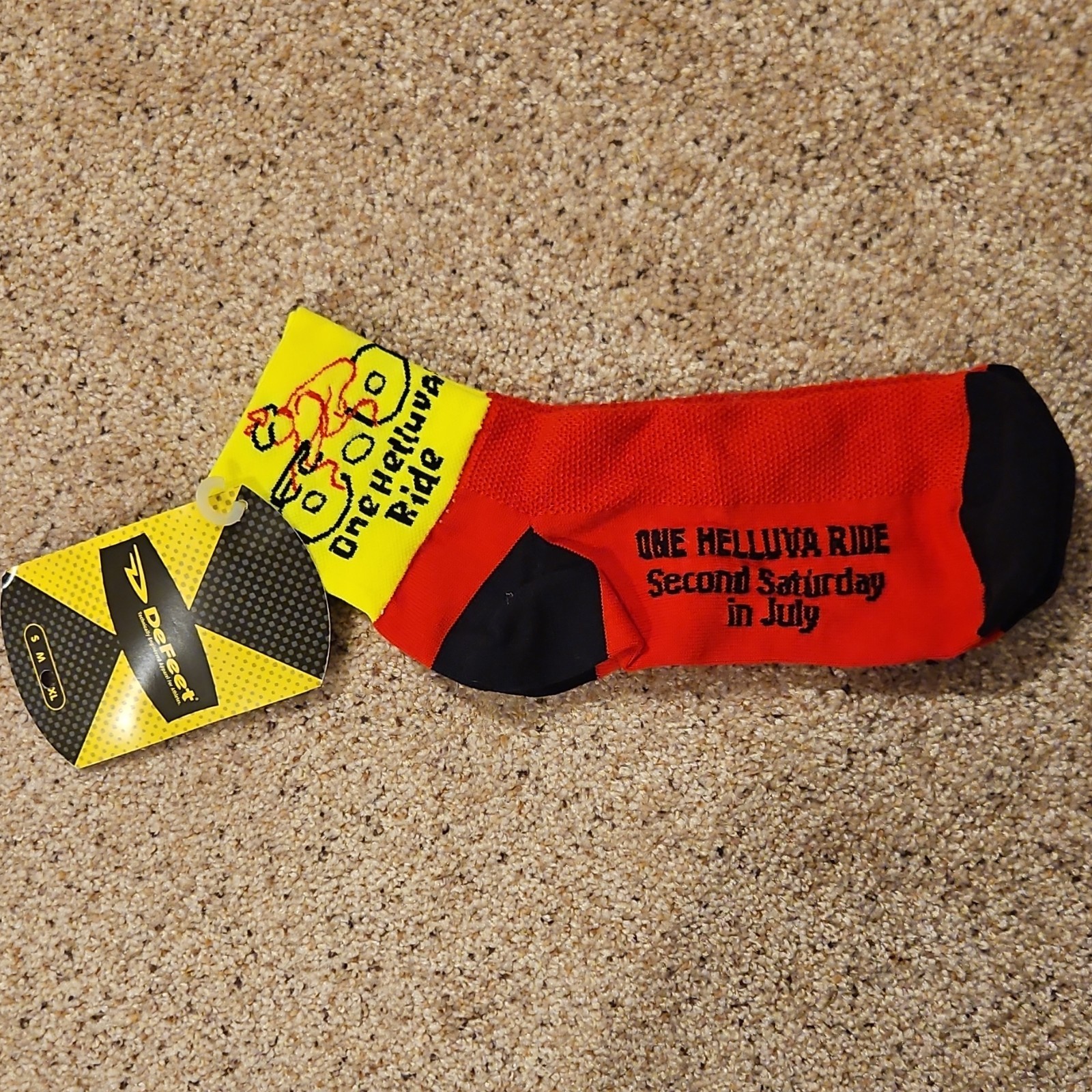 SockGuy & DeFeet Multicolor Graphic Cycling Athletic Socks Lot NWT