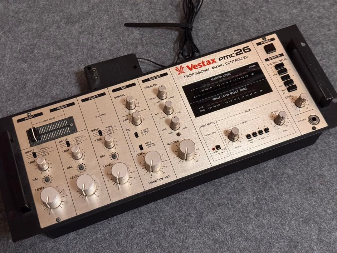 Vestax PMC-26 Rotary DJ Mixer 3+1 Channel Vintage From Japan  #O7077
