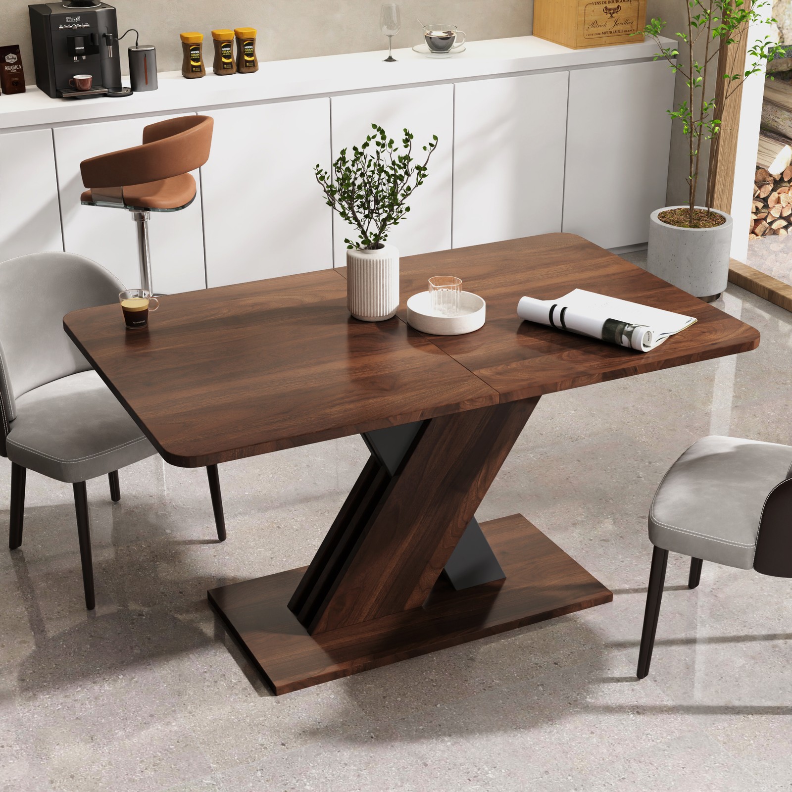 Multifunctional extendable console table