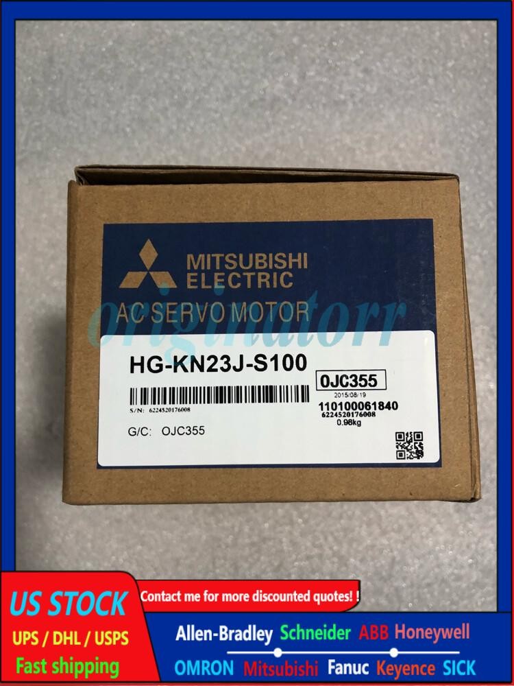 New HG-KN23J-S100 Mitsubishi AC Servo motor HGKN23JS100 1Y warranty by Fedex