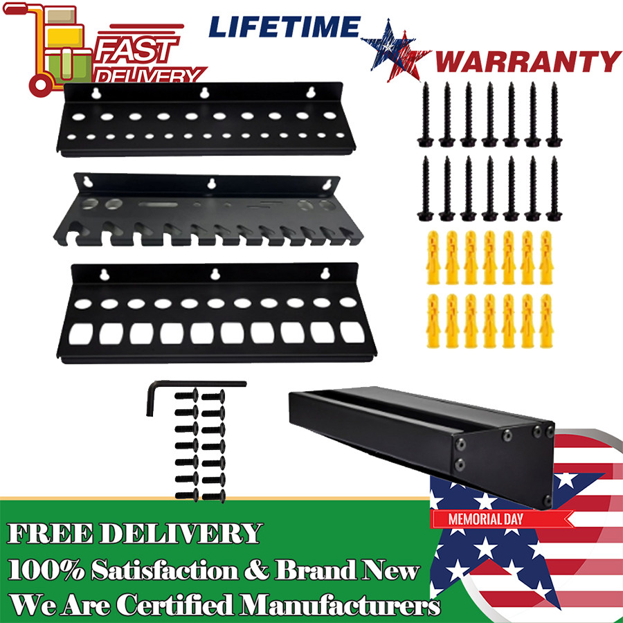 4X Wall Mount Tool Organizer Set Home Hand Tool Storage for Workshop,Shed,Garage