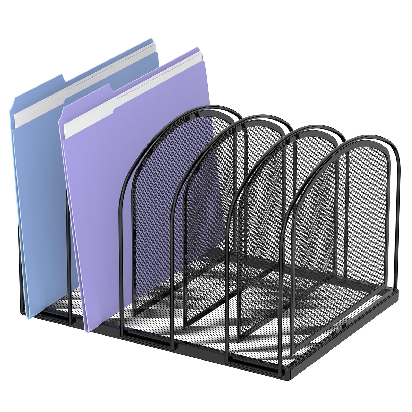 SUPEASY File Organizer for Desk, 5-Section Mesh Desk Organizer, Vertical File...