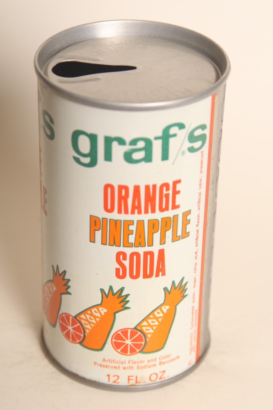 Graf/s Orange Pineapple soda can - 12oz