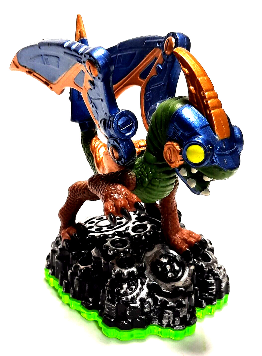 Skylanders video game figure DROBOT green base pre-owned