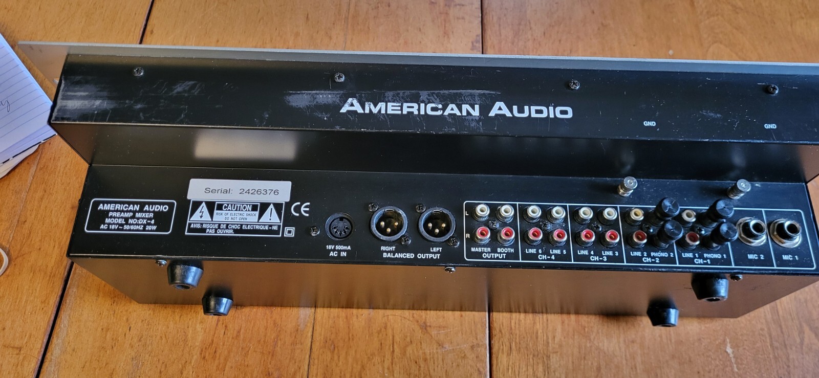 American Audio DX 4 Professional Preamp Mixer