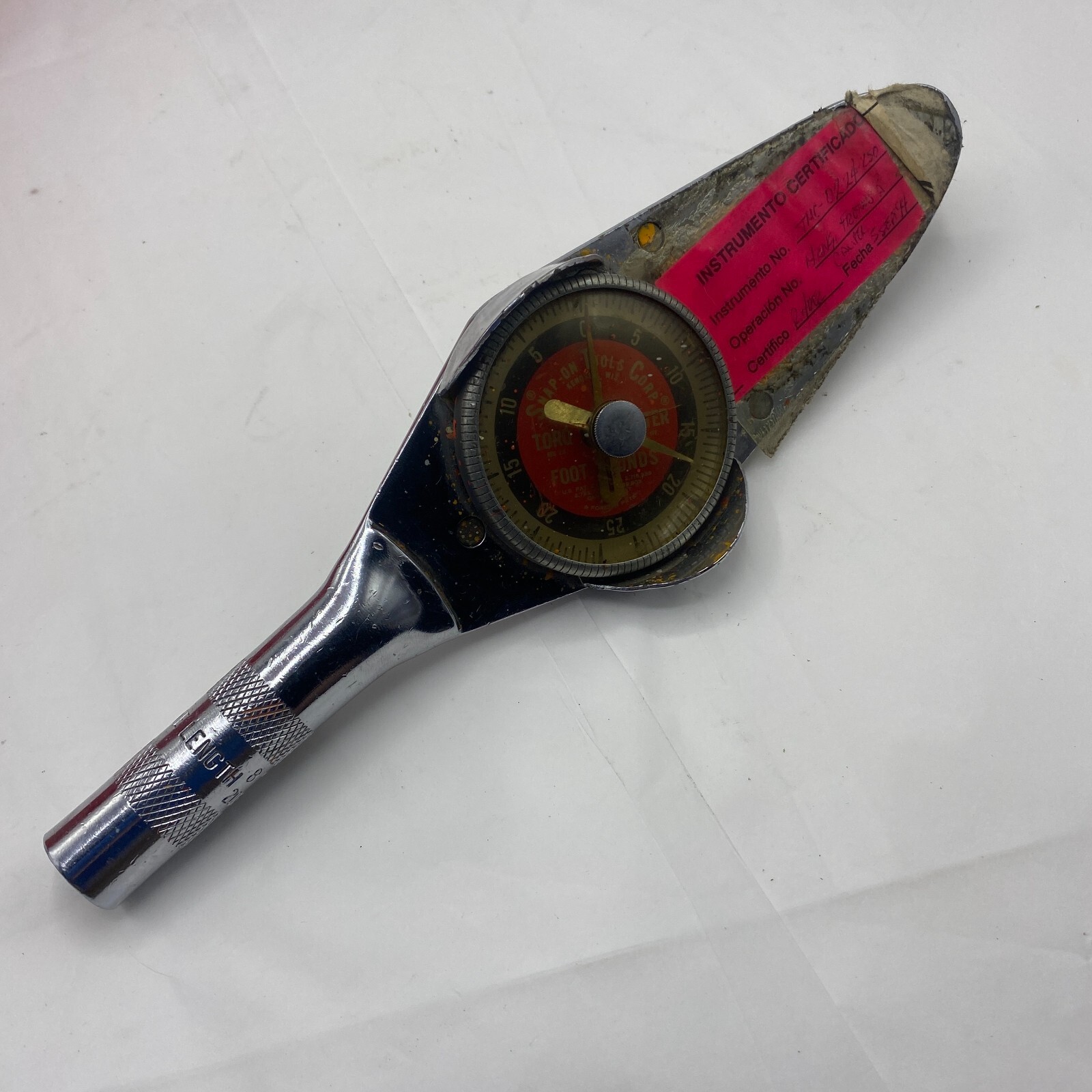 SNAP ON TORQMETER TE25FF0A DIAL DIAL TORQUE WRENCH, EFFECTIVE 8" 203mm 2256 🎯