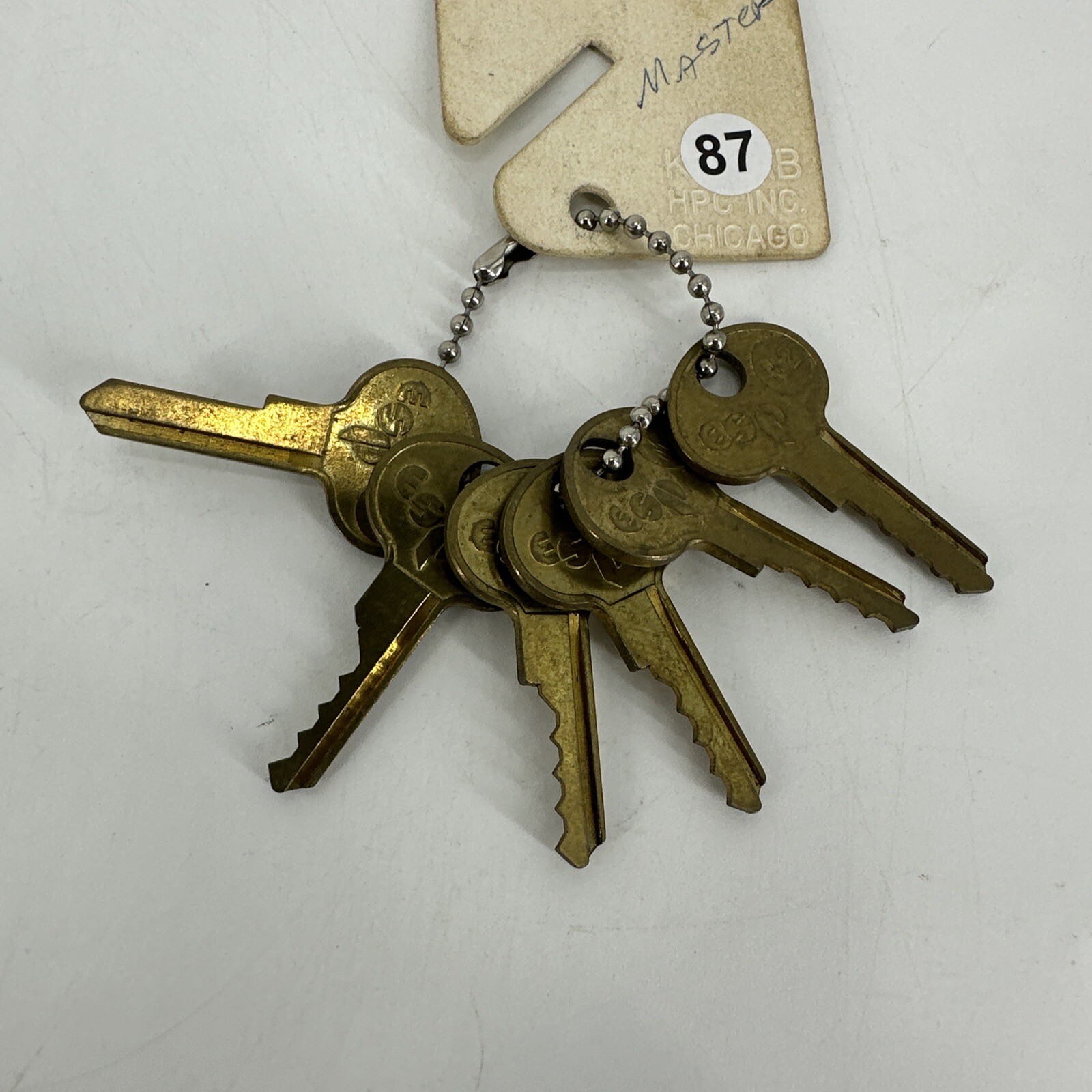 SET OF 5 Master 704DKS Lock Guide Master Key Set ESP M2 #0-5