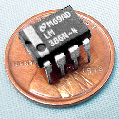 (2) LM386N-4, 700+ mW Output Power, GENUINE NATIONAL SEMICONDUCTOR *USA SELLER*