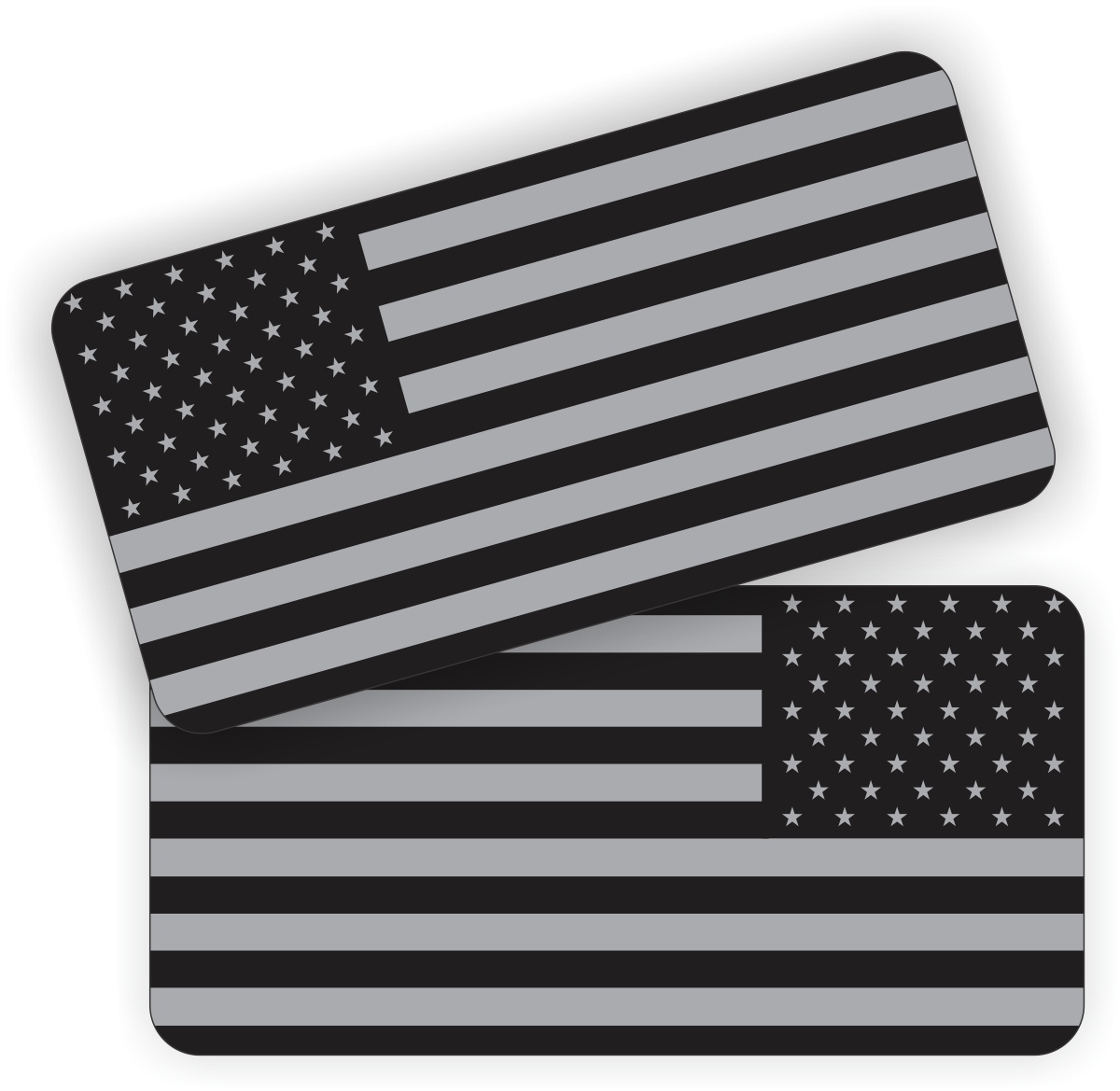 (2) American Flag Black Ops Hard Hat Stickers | Motorcycle Helmet Decals | USA