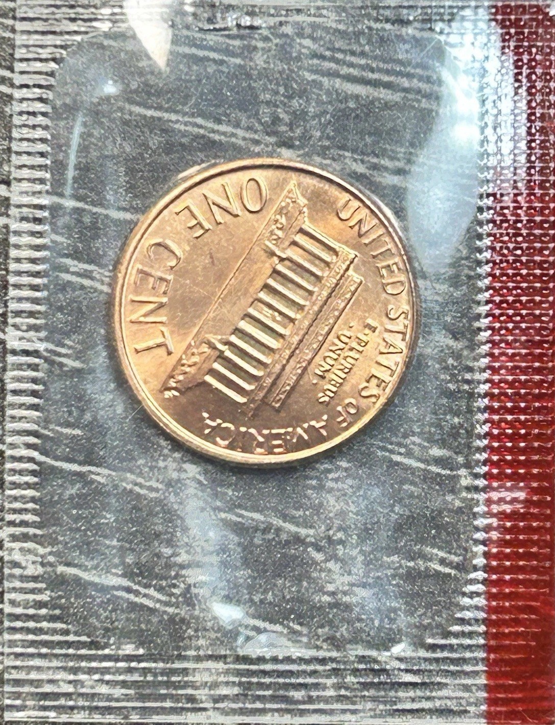 1987 D Lincoln Cent In Mint Cello #EB04