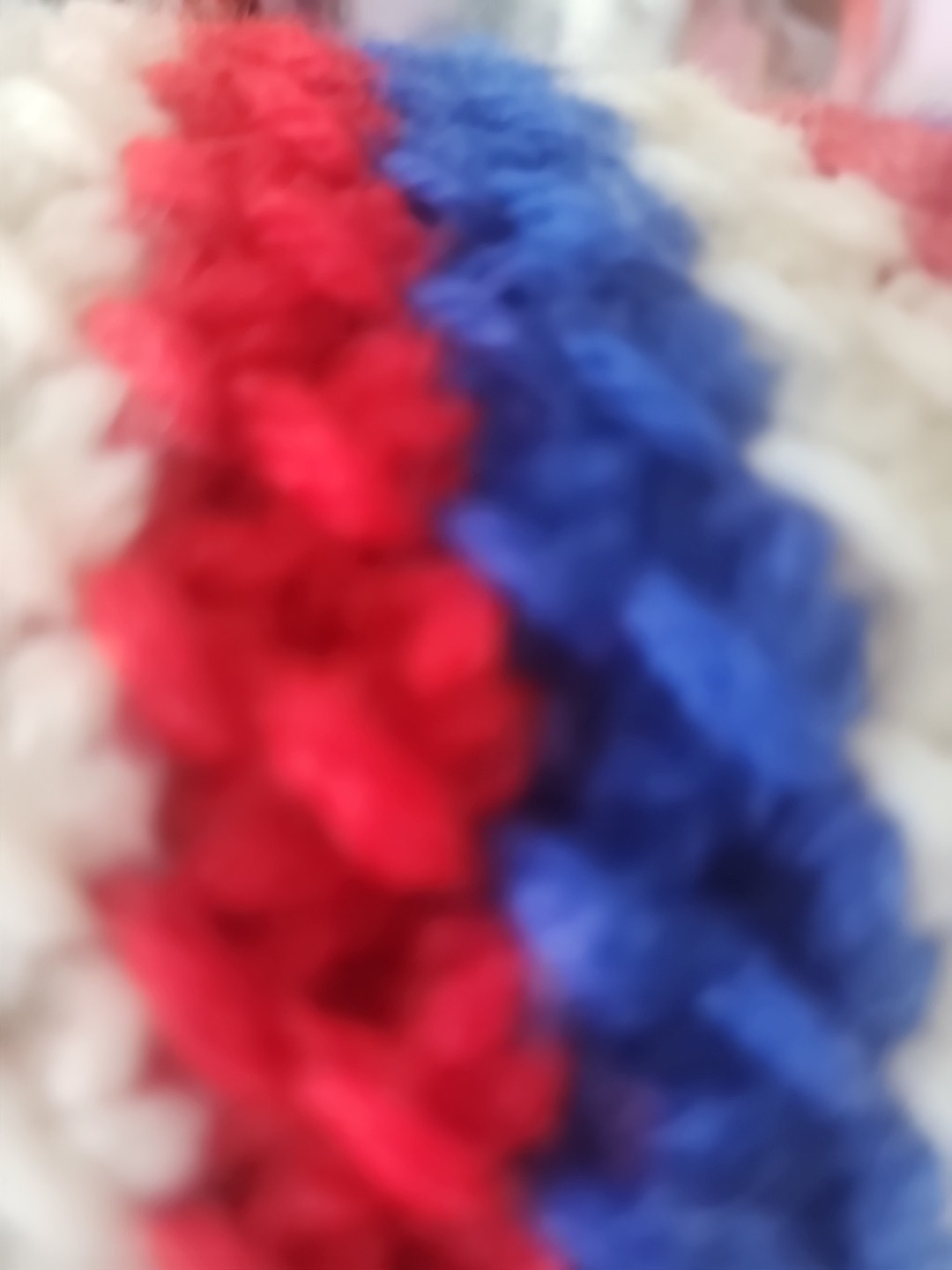 Saddle Blanket Red, White And Blue