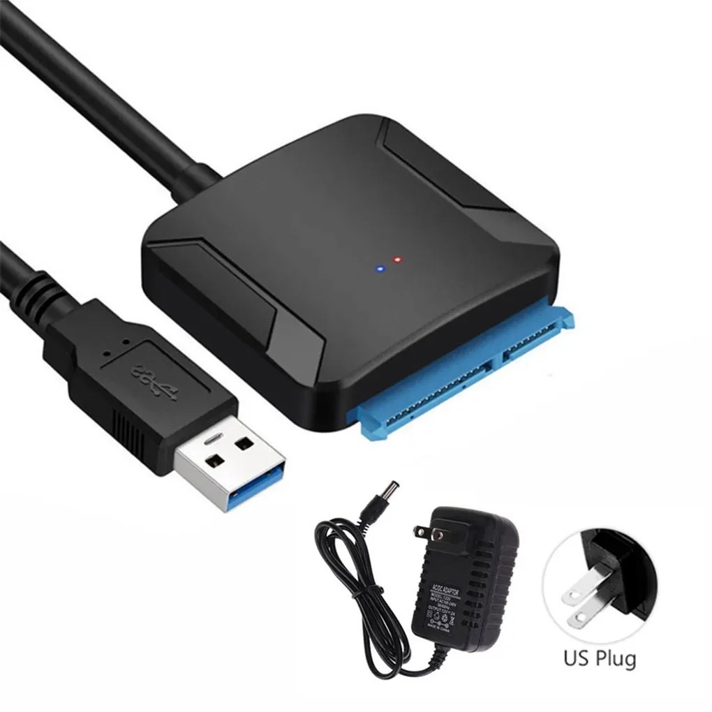 USB 3.0 to SATA III Adapter For 2.5" 3.5" SSD HDD Hard Drive