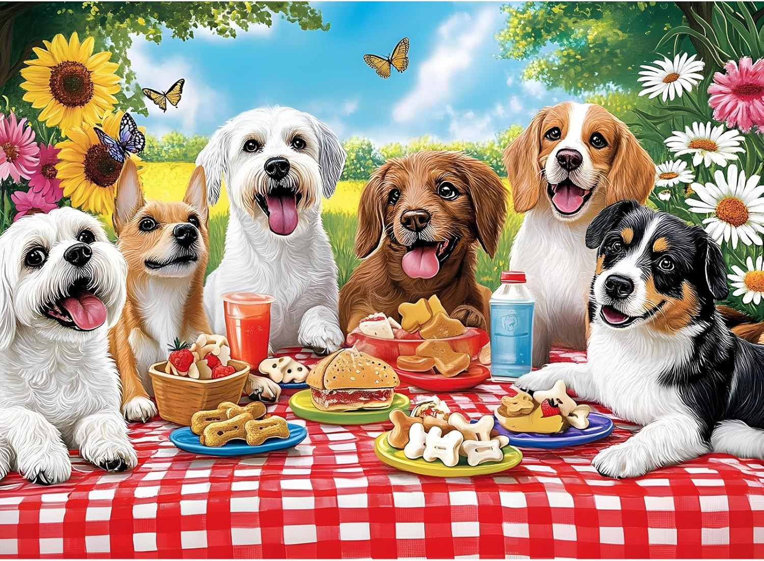 300 Pieces Puzzles for Adult, Dog Jigsaw Puzzles 300 Pieces for Adults Children