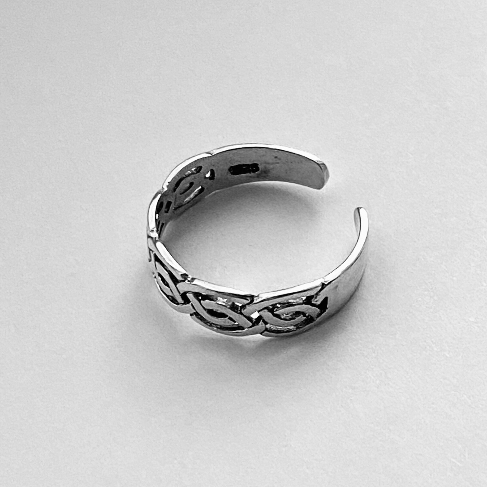 Sterling Silver Celtic Toe Ring, Silver Rings, Celtic Ring, Boho Ring