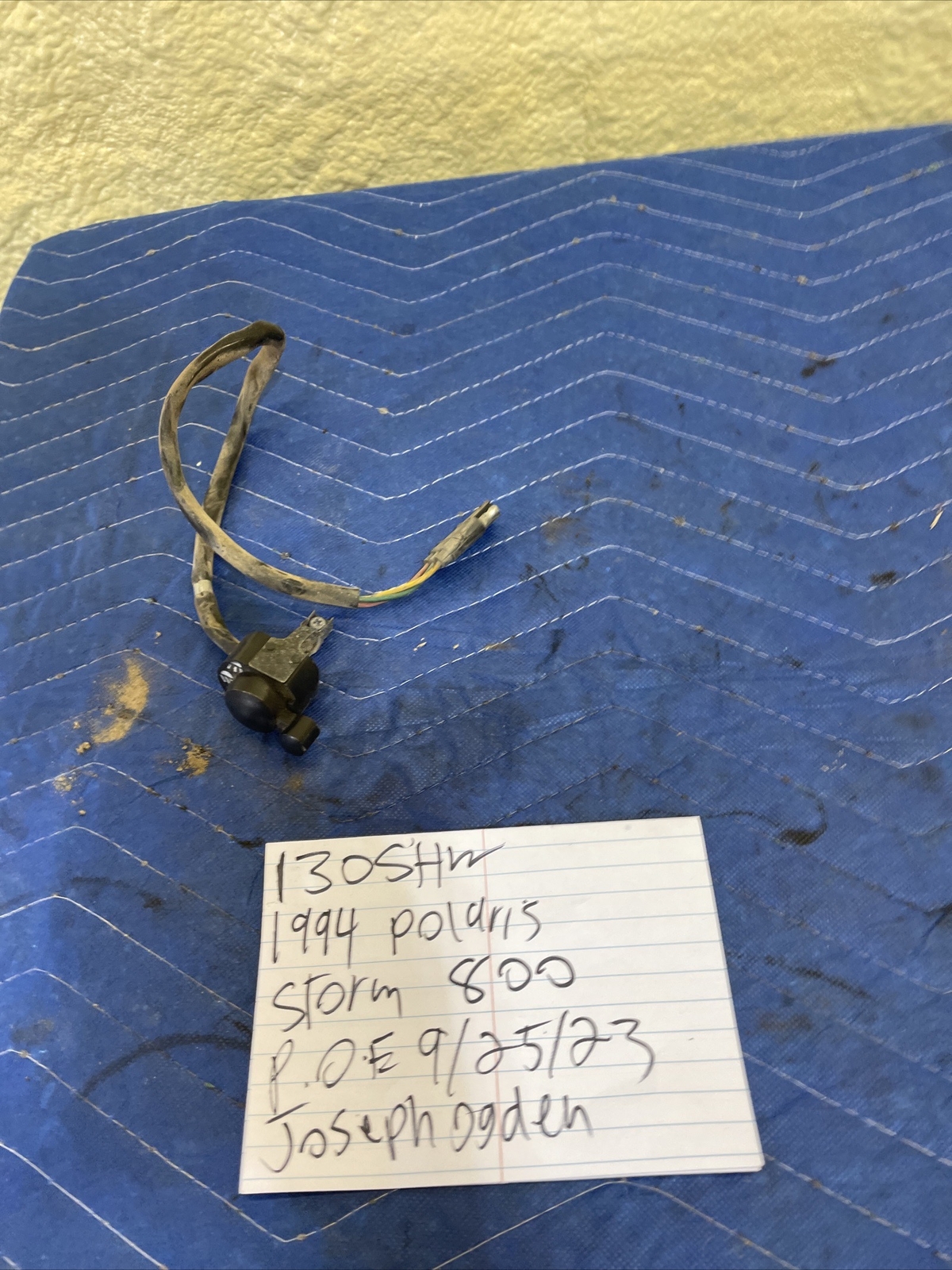 1994 Polaris Indy Storm Headlight Switch Assembly 123
