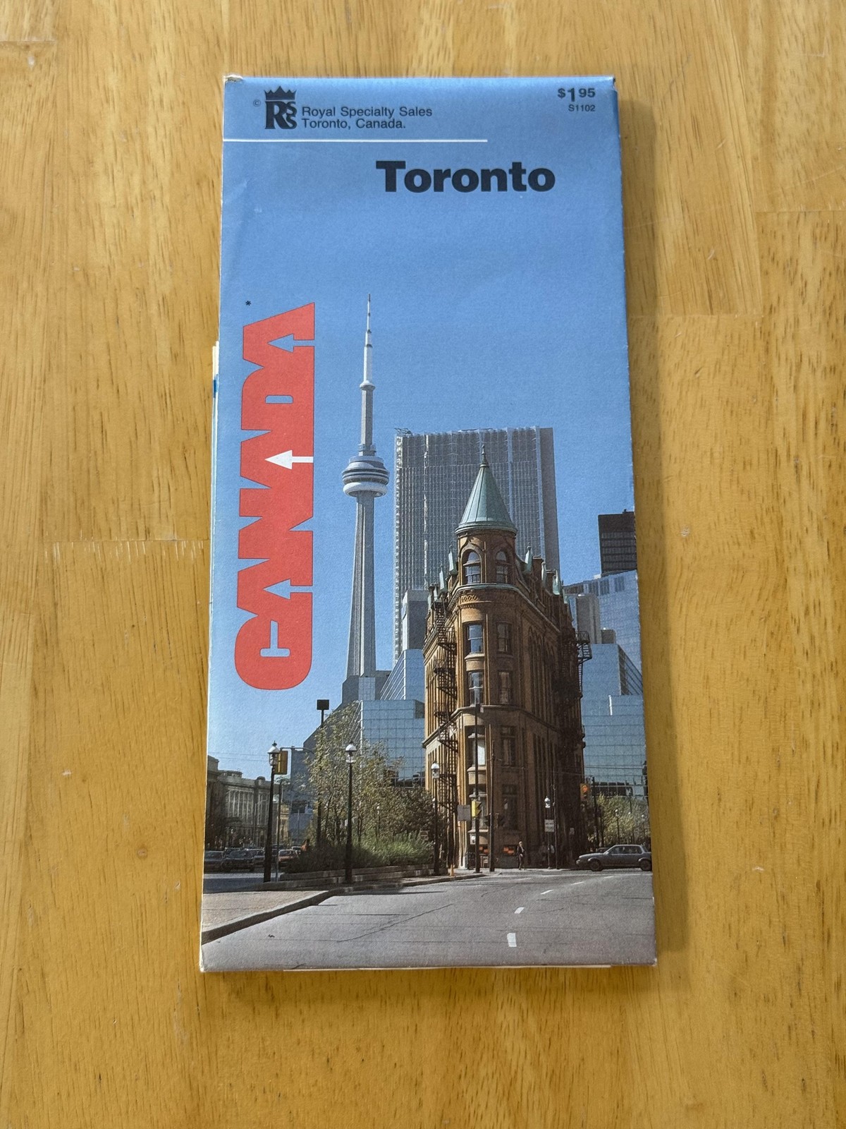 Vintage Royal Specialty Toronto Street Road Map Travel Folded Brochure Canada