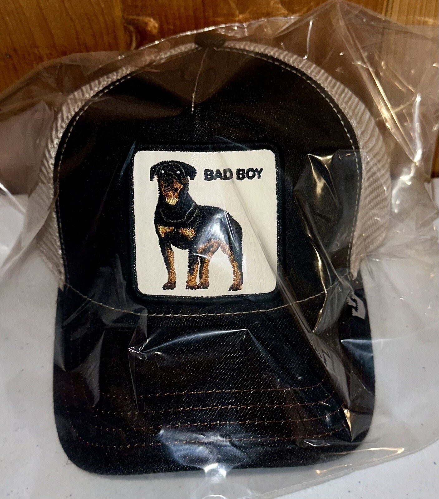 GOORIN BROS. The Farm The Baddest Boy Rottweiler Bad Boy Trucker Hat 101-0493