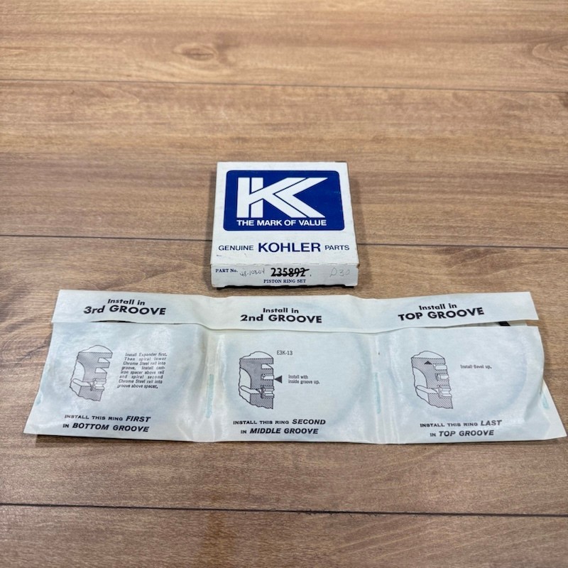New KOHLER OEM NOS PISTON RING SET / .030" OVER / 48 108 04