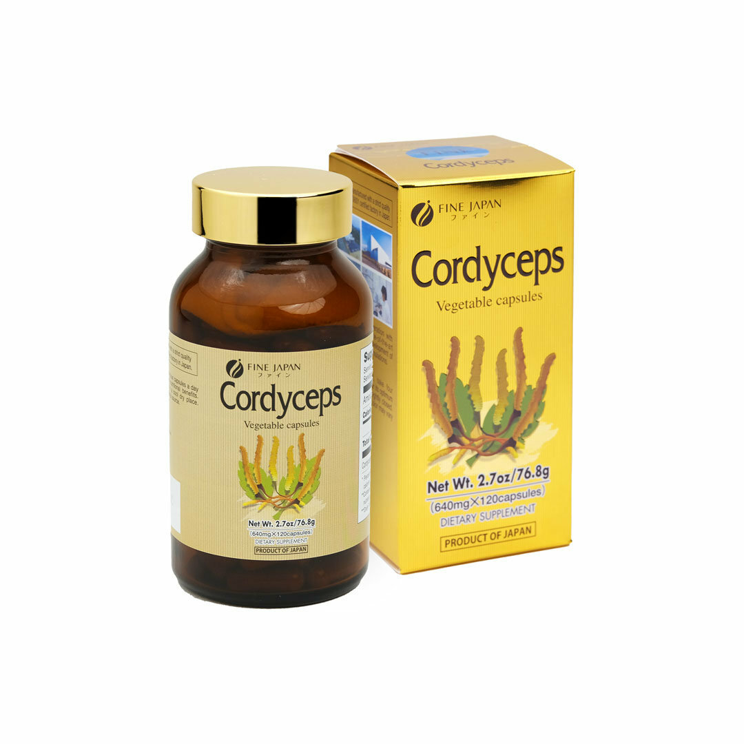 FINE JAPAN CORDYCEPS 640MG X 120 CAPSULES
