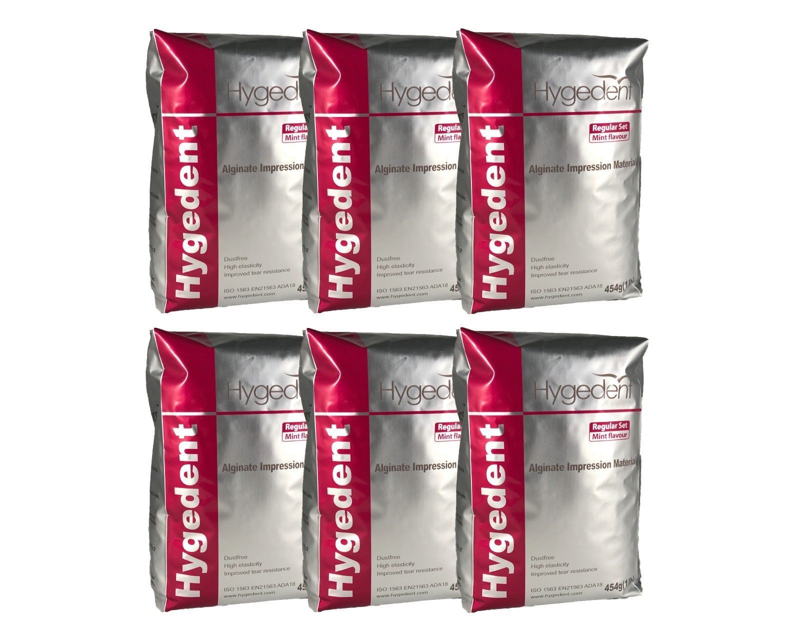 HYGEDENT Regular Set MINT Flavour - Alginate Impression 1 lb (6 pack)