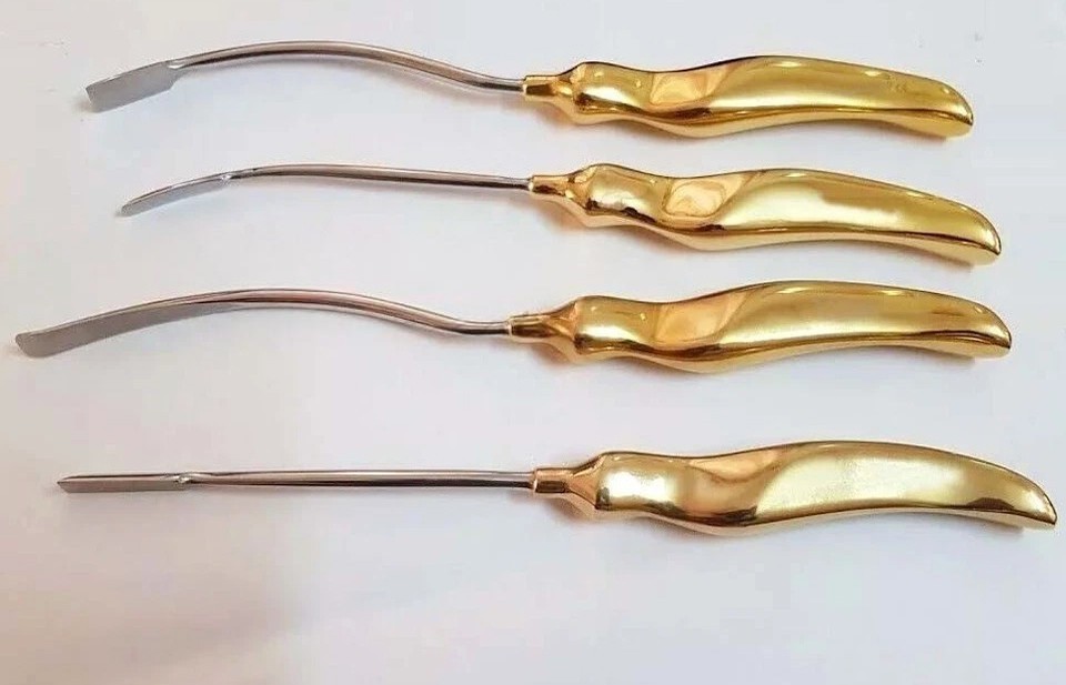 Face Lift Browlift Dissectors & Elevator 4 pcs Plastic Surgery-Instrument Set