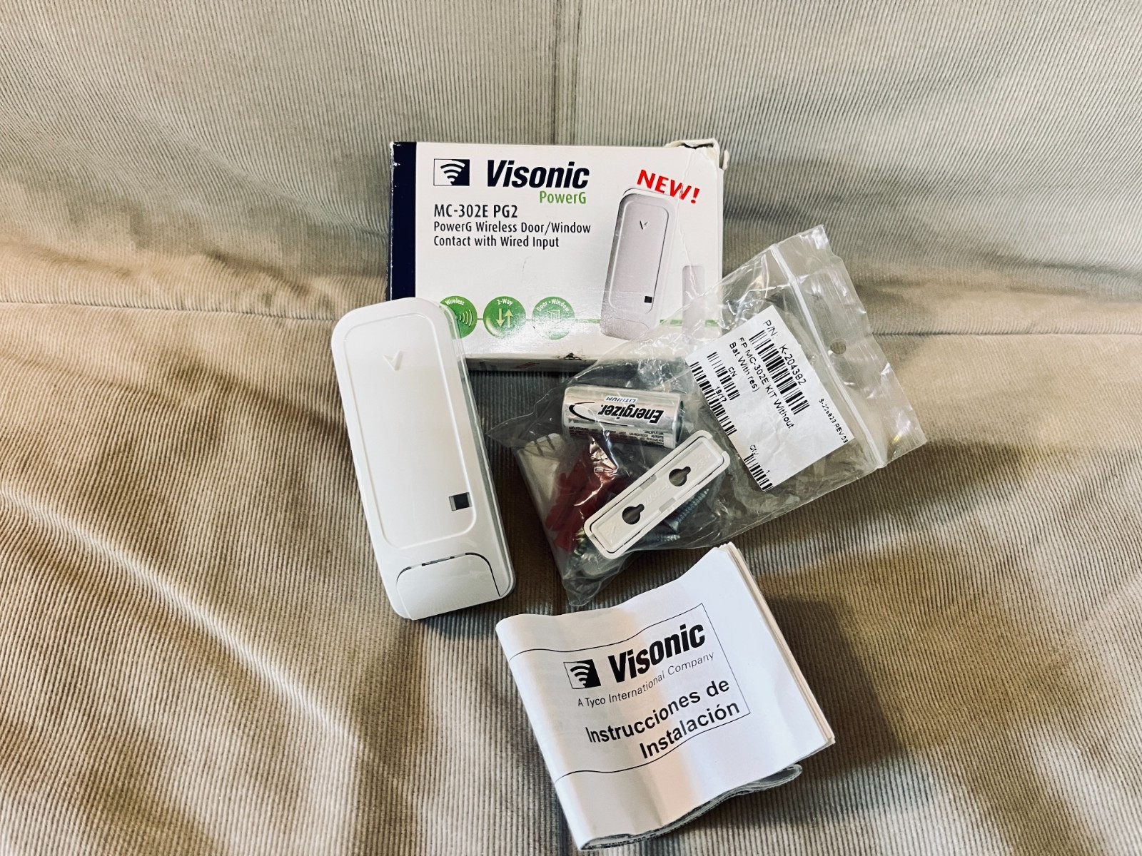 NIB VISONIC powerG MC-302E PG2 Wireless Door/Window Contact with Wired Input @@