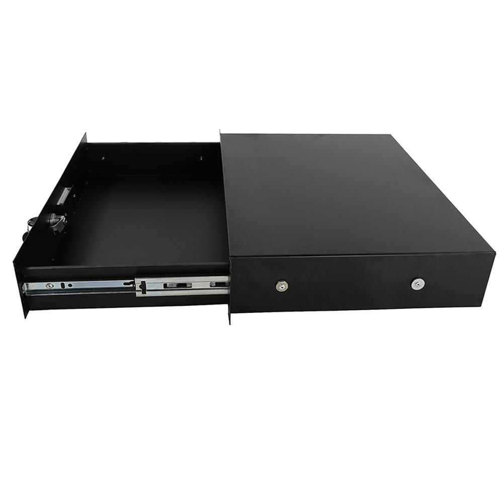 19" 2U Equipment Rack Drawer-Module Storage Patch Panel Data Cabinet