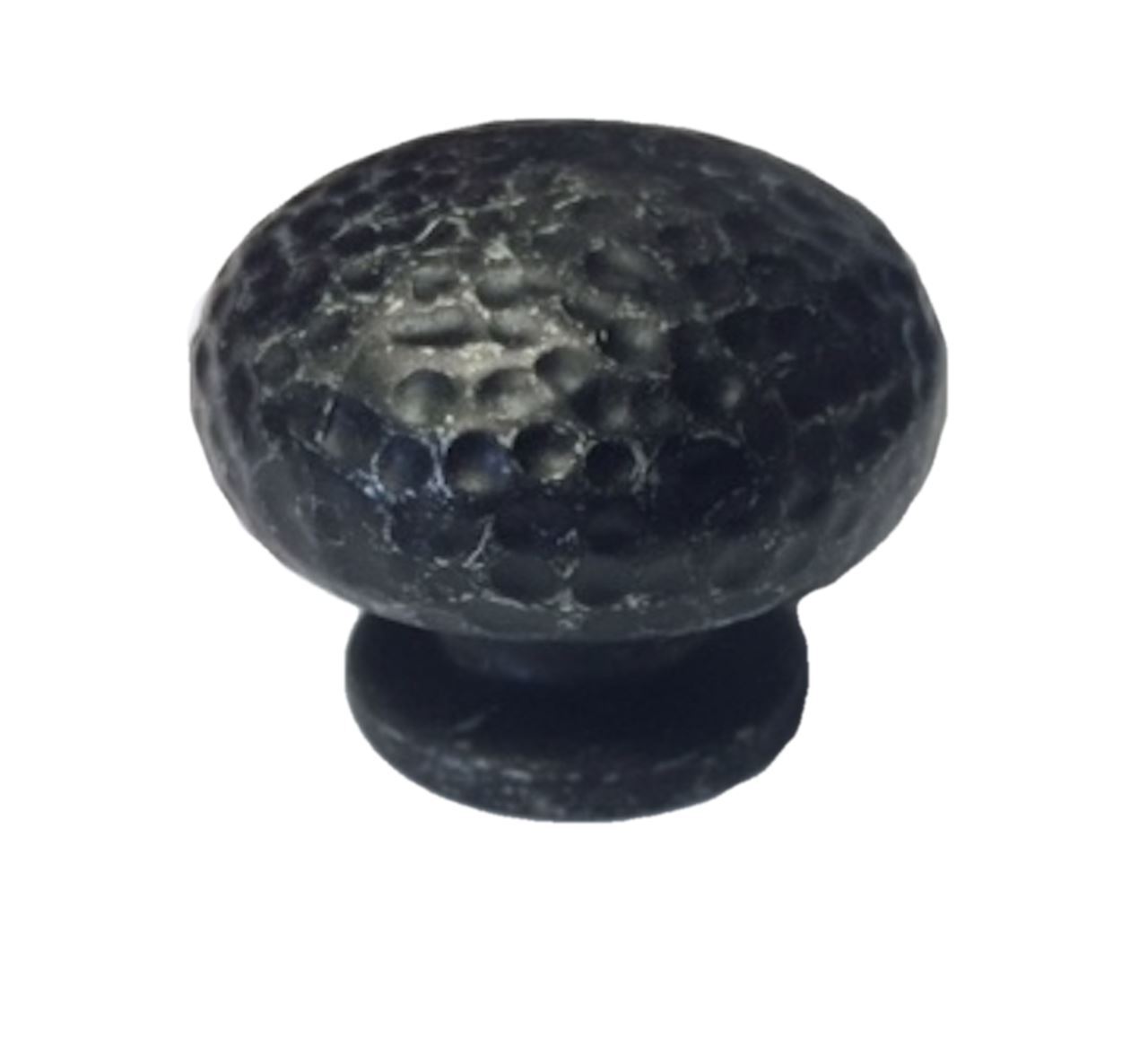 (25-Pack) 1-1/2" Hammered Knob Tumbled Gun Metal