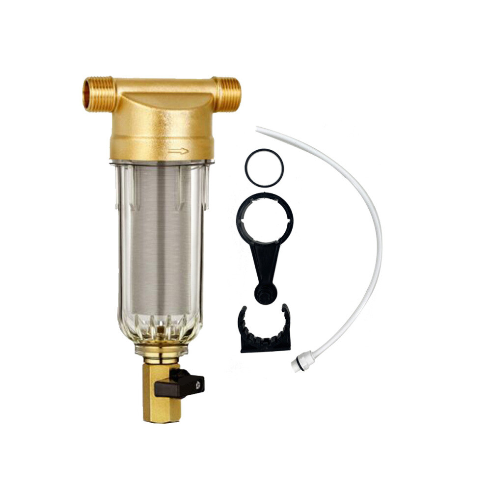 Whole House Spin Down Water Pre-Filter Sediment Water Filter Reusable