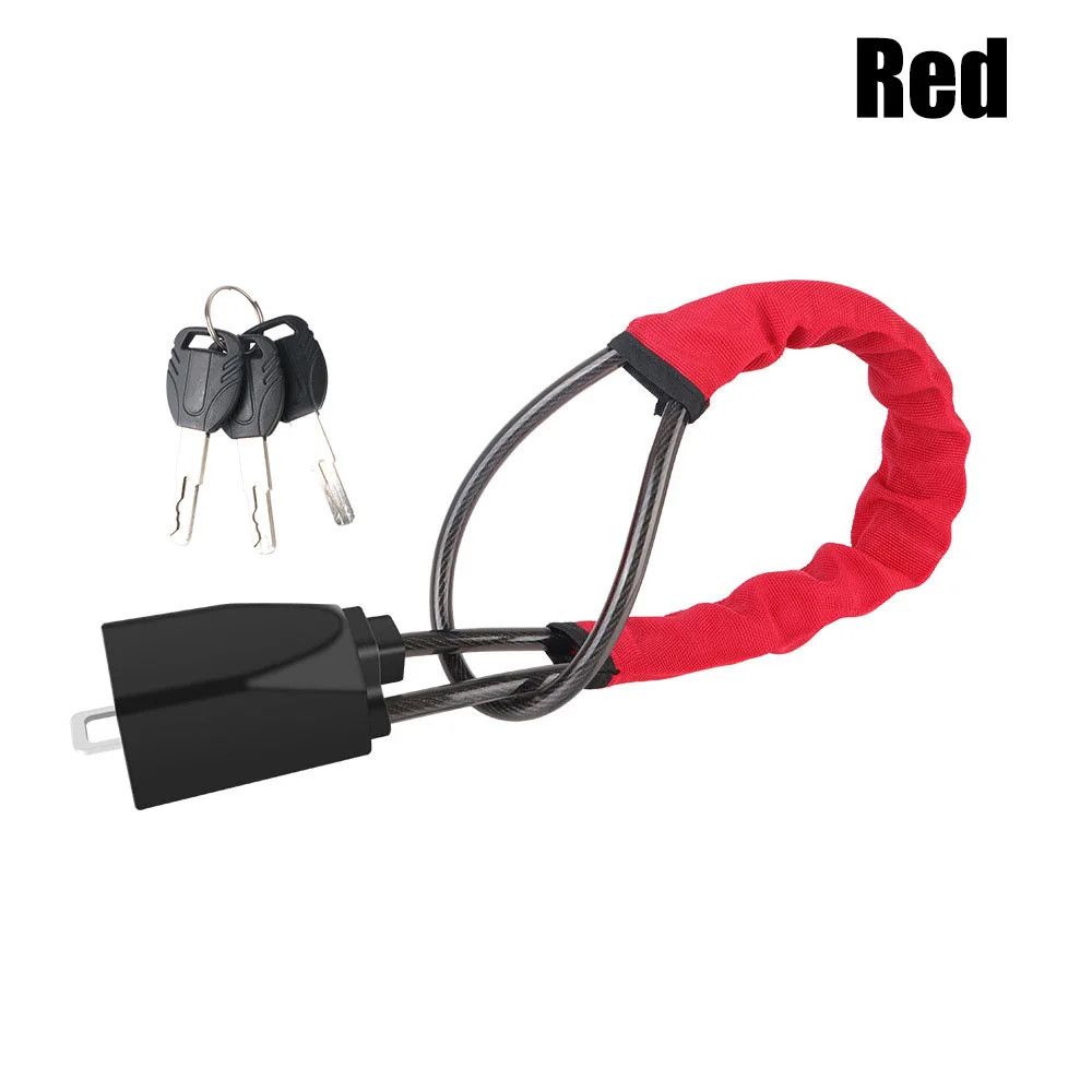 Universal anti-theft device for car steering wheel lock, safety belt buckle lock