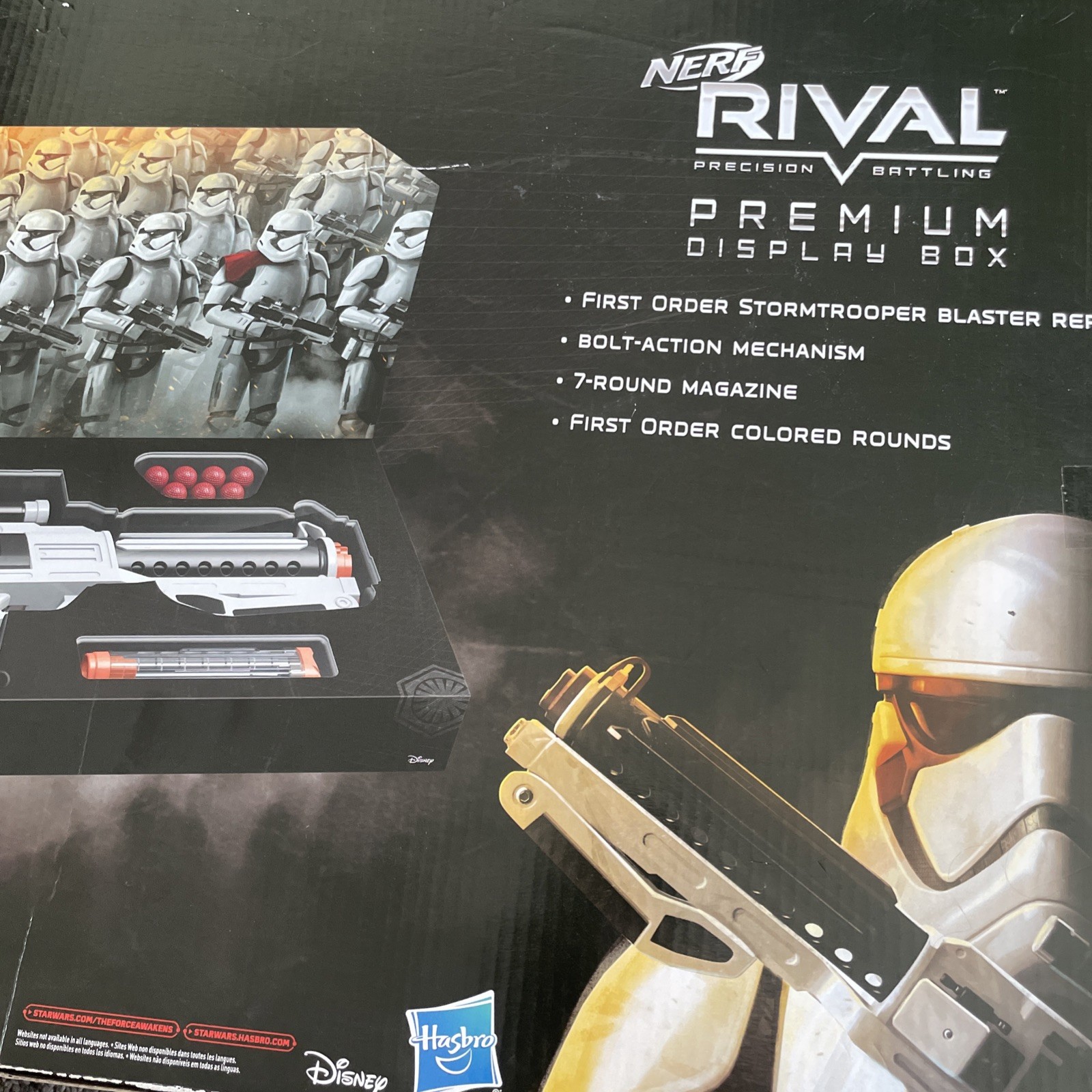 NERF RIVAL STAR WARS First Order Stormtrooper Blaster Gun In Display Box