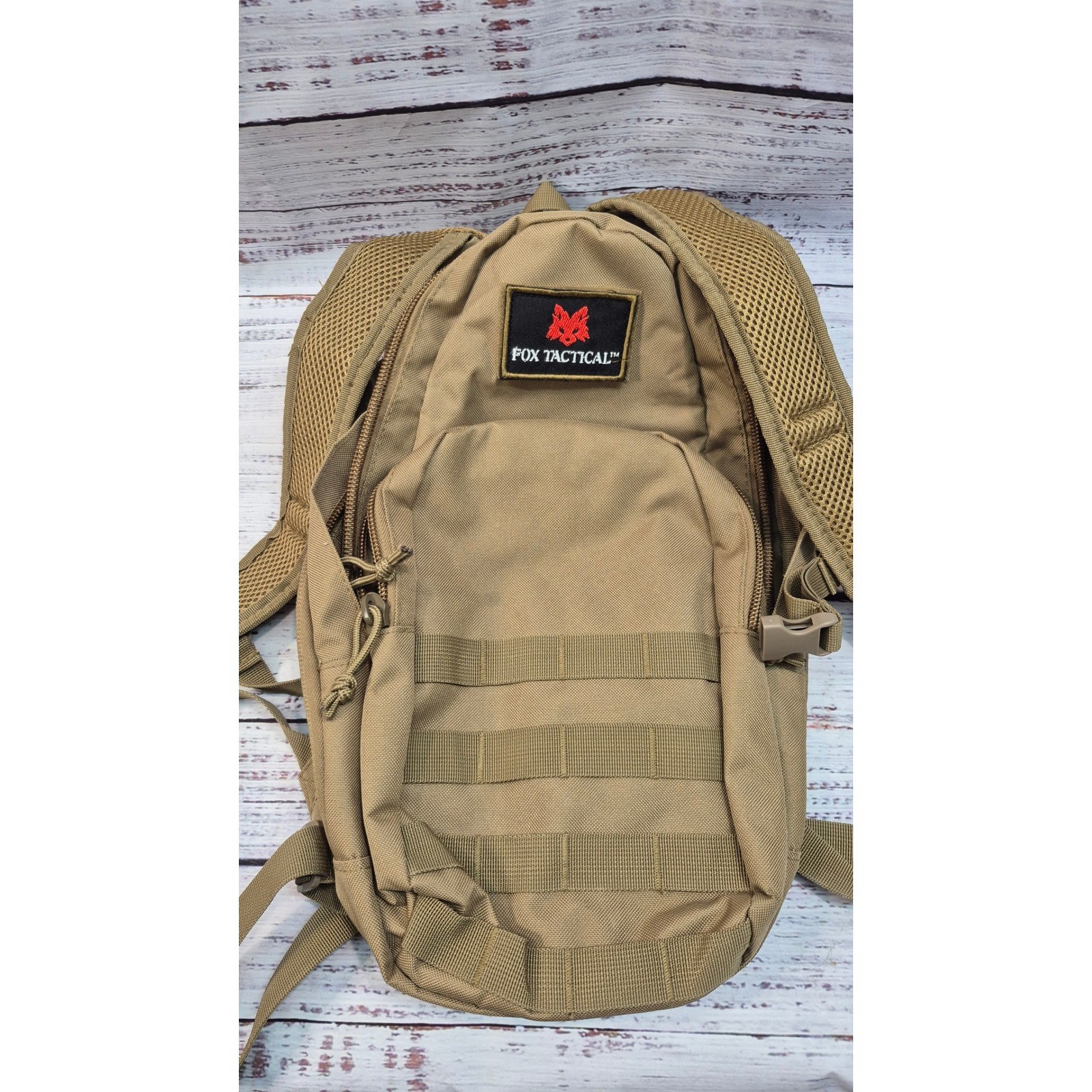 Fox Tactical Modular Hydration Pack Backpack Coyote Tan MOLLE Hiking Bag