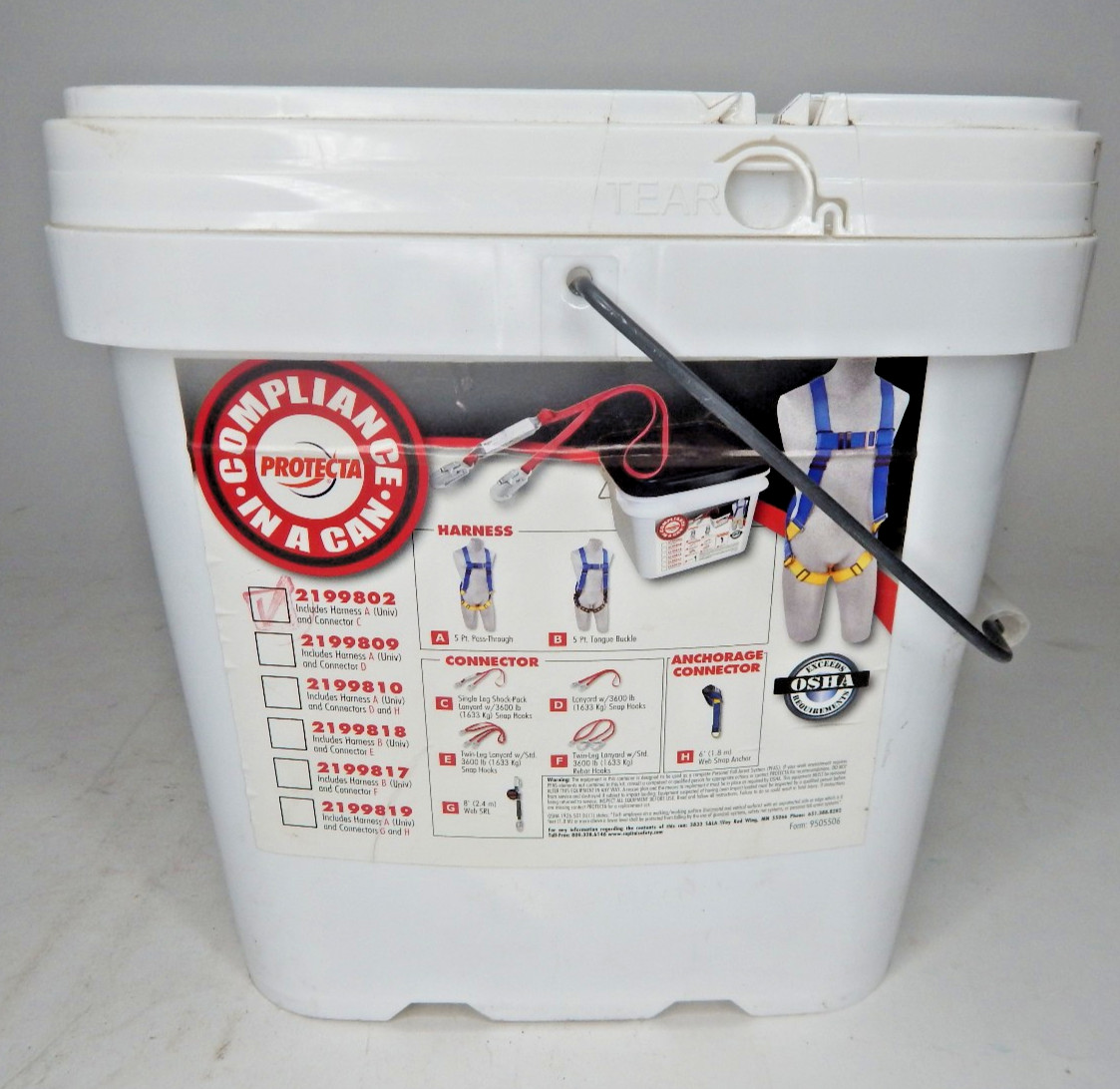 Protecta Compliance in a Can Light Roofer's Fall Protection Kit 2199802 Sealed